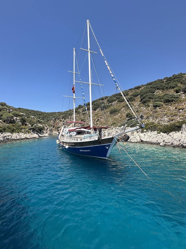 Blue summer boat