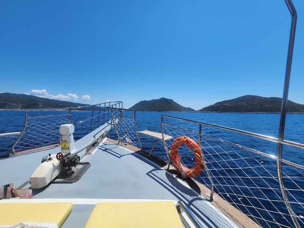 Blue summer boat